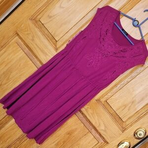 "Make Offer" Spense Pink Scoop Neck Sleeveless Sundress